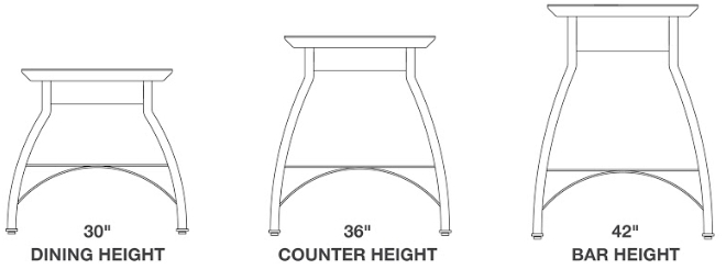 Pub Style Table Heights John Boos Foundry Collection Pub Style Dining Table Heights