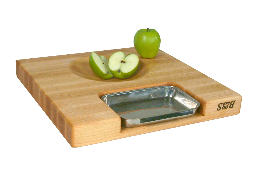 Boos 18" Newton Prep Master II with Dished Surface & Rocking Knife - Thumbnail 3