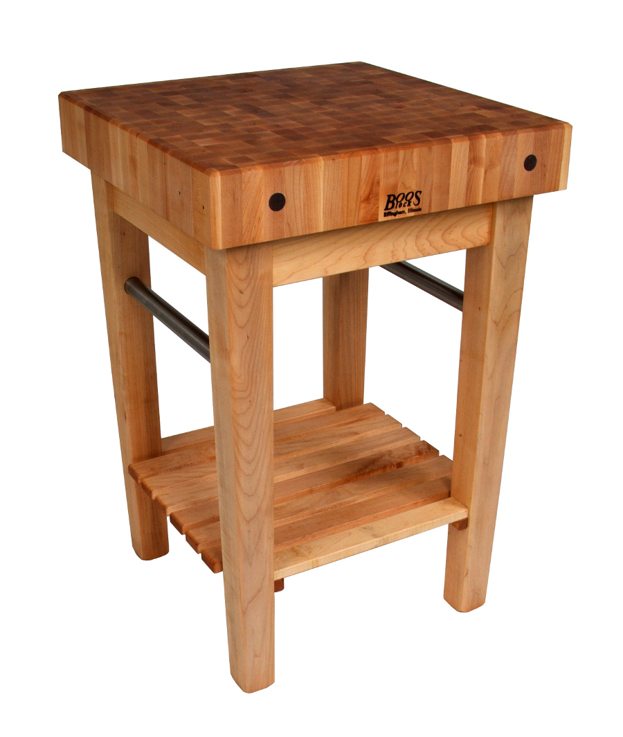 Boos Pro Prep Block - Maple Butcher Block or Cart, Towel Bars, 4 Sizes