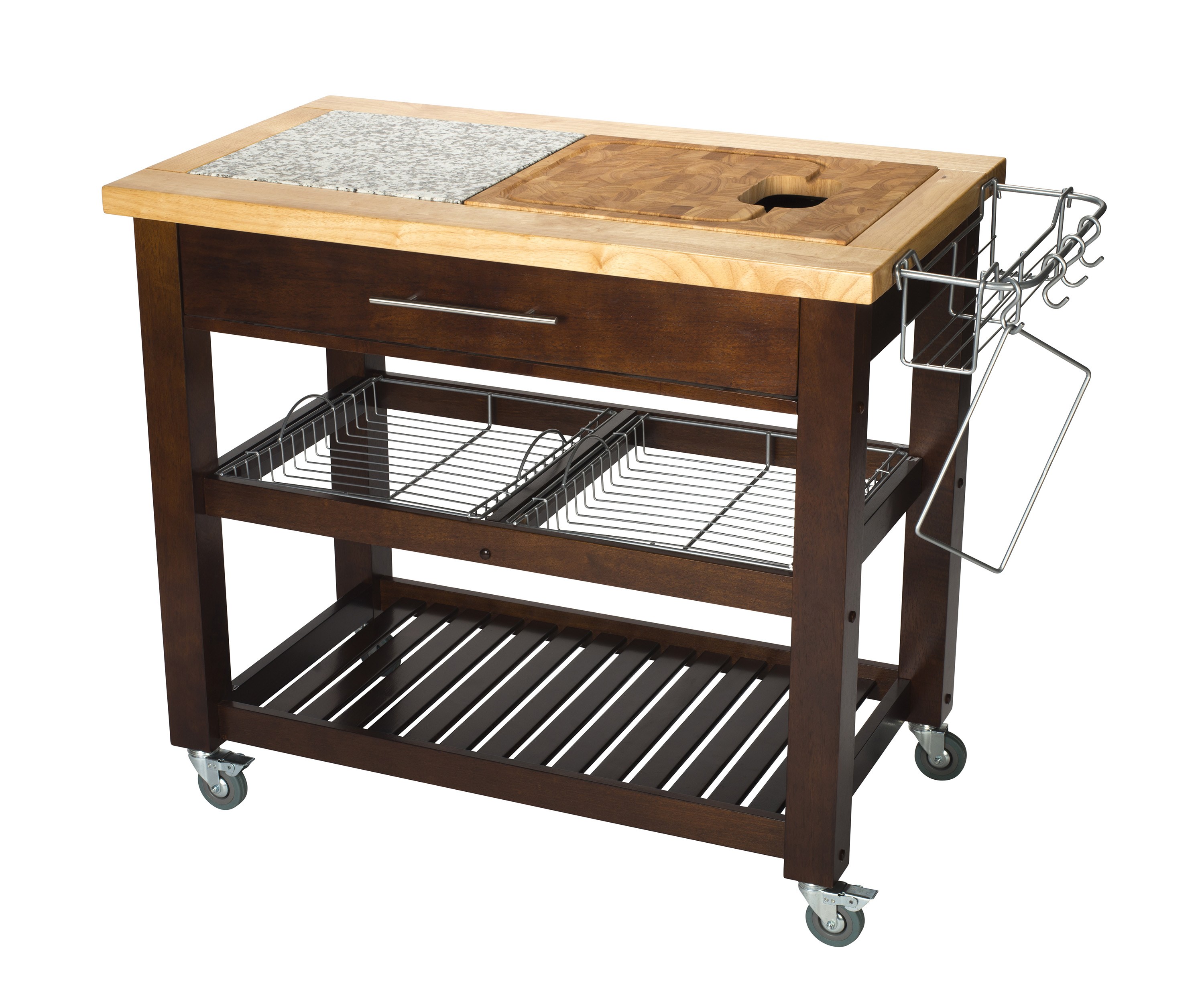 EspressoColored Chris & Chris Kitchen Work Station